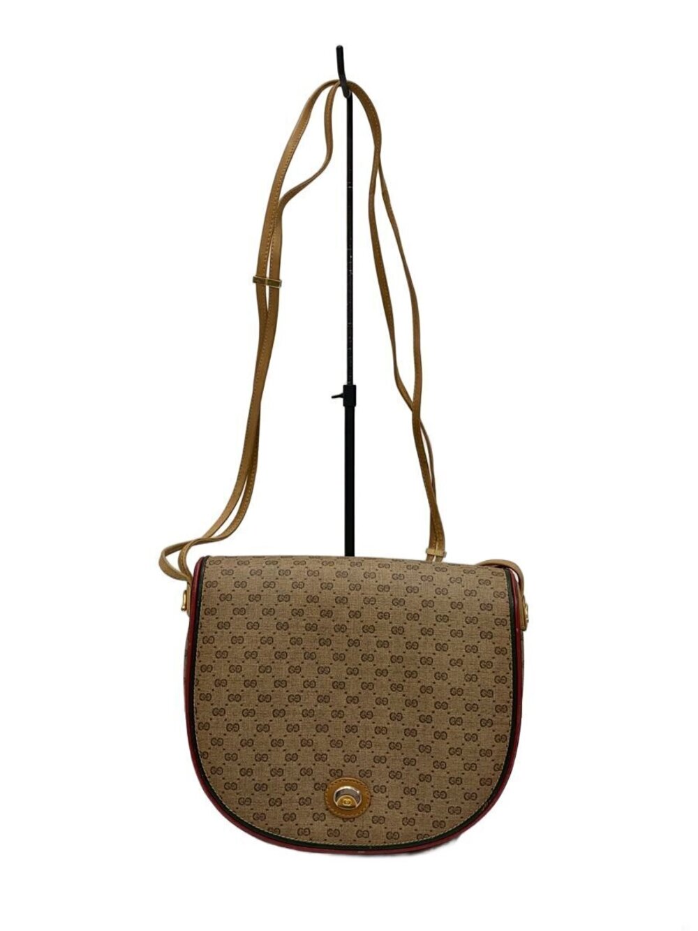 Gucci Over Shoulder Bag Leather Brown